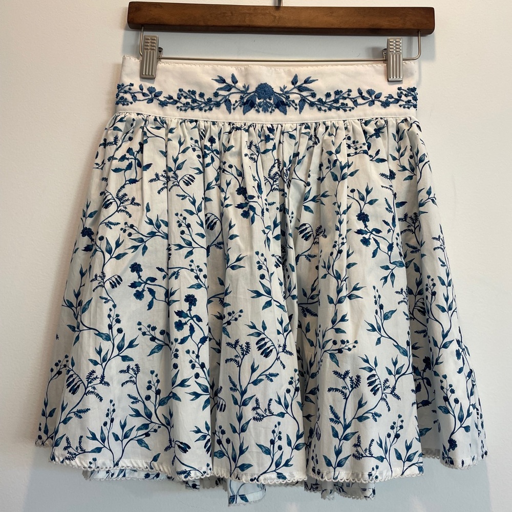 Aqua Bendits Floral Mini Skirt